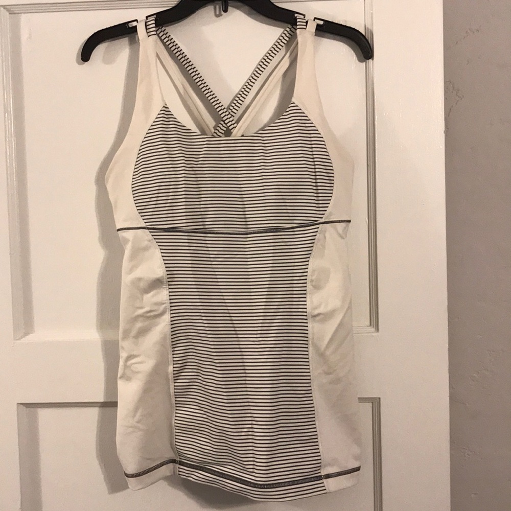 White Lululemon tank top